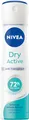 Produktbild: NIVEA Dry Active Deo Spray, Deo ohne Ethylalkohol für 72h Anti-Transpirant-Schutz, antibakterielles Deodorant mit Dual-Active-Formel und Pflegekomplex (150 ml)