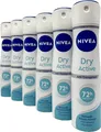 Produktbild: 6x Nivea Dry Active Deodorant Deo Spray 72h Schutz 0%  Alkohol Anti-Transpirant