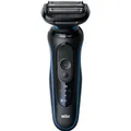 Produktbild: Braun Series 5 52-B1000s Wet&Dry Rasierer blau Schnelllade-Funktion Turbo-Stufe