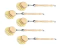 Produktbild: 5x Spülbürste Holz Bürste Buchenholz FSC Natur Fiber Pflanzenborsten vegan