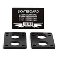 Produktbild: Skateboard Hardware Soft Riser Pads 6mm schwarz - Longboard Shock-Pads zur Achsen Montage