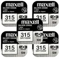 Produktbild: 5x SR716SW SR67 315 Silberoxid Batterie Maxell 1,55 V
