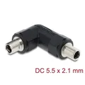 Produktbild: Delock Hohlstecker Adapter DC 5,5 x 2,1 mm Buchse auf Buchse mit...