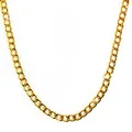 Produktbild: Oblique Unique® Kette, Rapper Gold Goldene Rapper Gangster Kette - satter Goldlook - perfekt zum Protzen