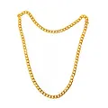 Produktbild: Goldene Rapper Gangster Kette - satter Goldlook - perfekt zum Protzen Fasching