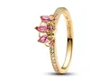 Produktbild: Pandora 163651C01-50 Disney Rapunzel Gelbgold verg. Tiara - Ring & Phlox - rosa Kristall & Zirkonia Gr. 50