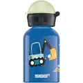 Produktbild: SIGG - Alu Trinkflasche Kinder - KBT Build It - Leuchtet im Dunkeln - Auslaufsicher & Bruchsicher - Federleicht - BPA-frei - Klimaneutral Zertifiziert - Sport & Schule - Blau mit Baggerlader - 0,3L