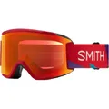 Produktbild: Smith OPTICS SQUAD S Ski- Snowboardbrille Crimson A-Maze-Zing - ChromaPOP Everyday Red Mirror