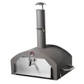 Produktbild: ACTIVA Pizzaofenaufsatz für Grillwagen inkl Pizzastein Thermometer 46x35cm Grau