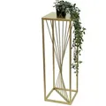 Produktbild: Dandibo - Blumenhocker Metall Gold Eckig 70 Cm Blumenständer Beistelltisch 96565 Blumensäule Design Modern Pflanzenständer Pflanzenhocker