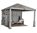 Produktbild: Sojag Aluminium Pavillon Nanda 1212 inkl. Seitenwand Champagner 363x363x313 cm