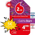 Produktbild: Vodafone Prepaid CallYa Start|2 GB|5 EUR Startguthaben|ohne Vertrag|5G-Netz