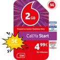 Produktbild: Vodafone Prepaid CallYa Start|2 GB|5 EUR Startguthaben|ohne Vertrag|5G-Netz