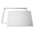 Produktbild: VEVOR Schachtabdeckung Schachtdeckel mit Rahmen 50x50cm Kanaldeckel Quadratisch