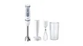 Produktbild: Braun Stabmixer MQ 5207WH Stabmixer – MultiQuick 5 Vario Pürierstab mit Edelstahl Mixfuß, 1000 Watt, inkl. 3-teiligem Zubehör-Set, weiß/grau