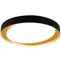 Produktbild: Reality Leuchten LED-Deckenleuchte Zeta Kunststoff Gold, Schwarz Gold /