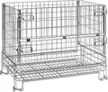Produktbild: Kongamek Gitterbox verzinkt 1200x800x980mm vorne halb zu öffnen 1000kg Tragkraft