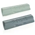 Produktbild: COM-FOUR® 2x Folienschneider - Alufolienabroller - Frischhaltefolienspender - Praktischer Halter für Backpapier, Alufolie oder Frischhaltefolie [Auswahl variiert] (2 Stück - bunt)