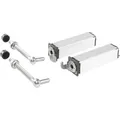 Produktbild: Locinox - Torband Mit Feder Für Gartentore Swing40, F. Vierkantrohr, Länge 130 Mm, Silber