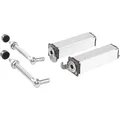 Produktbild: LOCINOX SWING40-130, silber Torband mit Feder für Gartentore SWING40, f. Vierkantrohr, Länge 130 mm