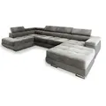 Produktbild: MASSENO Wohnlandschaft mit Schlaffunktion Casone , grau , Maße (cm): B: 345 H: 90