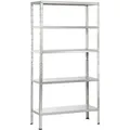 Produktbild: Schulte Fachbodenregal 1000x1900x400mm Verzinkt Mit 5 Böden Aus Metall 65kg Fachlast