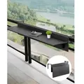 Produktbild: VEVOR Balkontisch, 800x300 mm, klappbarer Balkonhängetisch, Klapptisch für den Au_enbereich, 22 kg Tragkraft, passend für Geländer von 2,54 bis 15