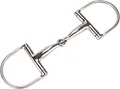 Produktbild: Equinate D-Ring Trense Edelstahl 16mm einfach gebrochen 13,5cm - Anatomisch geformtes maulfreundliches Gebiss mit sanfter Einwirkung - Lasergravierte Größenangabe