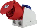 Produktbild: PCE 47411L Kombi Wandsteckdose CEE und Schuko 32A,Aufputzmontage,IP44