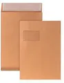 Produktbild: POSTHORN Faltentasche DIN C4 229 x 324 mm (B x H) mit Fenster 120g/m² mit Haf...