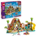 Produktbild: LEGO Friends Familienurlaub im Strandresort - Spielzeug mit 6 Mini-Puppen, Schildkröten- und Delfinfiguren, Eisdiele und Zubehör - Kinder Geschenk für Mädchen ab 8 Jahren - 42673