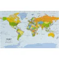 Produktbild: Politische Weltkarte in deutsch als Poster, ca. 90x61cm