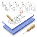 Produktbild: Prickelnadel Set Kinder, Prickelset Stickbilder Sticken für Kinder ab 3, mit ...
