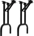 Produktbild: Natural Goods Berlin 2x Bierzeltgestell Metall Schwarz für Bierzeltgarnitur klappbar - Tischfüße, Bankfüße für Biertisch, Outdoor Bierbankgarnitur - Bankgestell 43 cm x 23 cm, Schwarz