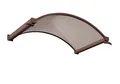 Produktbild: Gutta Bremen Polycarbonat Rundbogenvordach 1600 x 900 x 300 mm - Braun / Bronce - 7210153