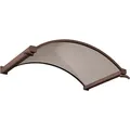 Produktbild: Gutta Rundbogenvordach NO braun 6mm, bronce