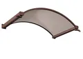Produktbild: Gutta Vordach Rundbogenvordach NO getönt 160 x 90 x 30 cm braun