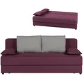 Produktbild: Schlafsofa - violett-silber - mit Staukasten