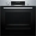 Produktbild: BOSCH Pyrolyse Backofen Serie 6 HBG578BS3, mit Teleskopauszug nachrüstbar, Air Fry für knsuprige Lebensmittel & automatische Selbstreinigung