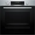 Produktbild: Bosch HBG578BS3 Serie 6 EEK: A+ Einbaubackofen, 71 L, 60 cm breit, 3D-Heißluft, Versenkknebel, Pyrolytisch + Hydrolytisch, Edelstahl
