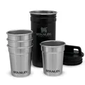Produktbild: Stanley Adventure Nesting Schnapsgläser Set 59 ml - Shotgläser aus Edelstahl - BPA-Frei - Stapelbar und Platzsparend zu Verstauen - Spülmaschinenfest - Matte Black