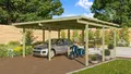 Produktbild: Karibu Doppelcarport »ECO 1« Variante A, kesseldruckimprägniert, BxT: 527x387 cm, 206 cm Einfahrtshöhe, aus Masivholz