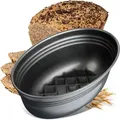 Produktbild: Zenker Brotform oval BLACK METALLIC, Brotbackform mit keramisch verstärkt Antihaftbeschichtung, Kuchenform aus hochwertigem Stahlblech, Backform f... - Rot