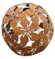 Produktbild: FRANK FLECHTWAREN Dekokugel, Gartendeko Kugel Blumen, Dekorative Metallkugel,