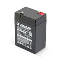 Produktbild: Velamp 23722 WieDerauflaDbare Bleibatterie, Faston-AnsChlüsse, 6 V, 4 Ah, SChwarz
