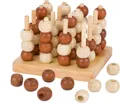 Produktbild: 3-D TIC TAC TOE 3D Strategiespiel aus Holz Holzspiel 2 Personen Strategie NEU