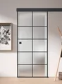 Produktbild: Ambiente Glas-Schiebetür Black Satinato Dekor S 76/20 ESG