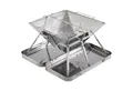 Produktbild: GROENBERG Holzkohlegrill GROENBERG Camping Grill Eldfell M Faltgrill, Holz Kohle Faltbar Outdoor Edelstahl