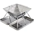 Produktbild: GROENBERG Camping Grill Eldfell M Faltgrill Holz Kohle Faltbar Outdoor Edelstahl