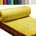 Produktbild: DecoHomeTextil Heimtextilmanufaktur Tischläufer Rolle Tischdeckenrolle Vliesstoff Vlies Gelb 0.3 x 25 m 80g/m² abwaschbar wasserabweisend